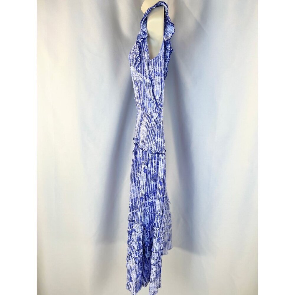 Poupette St Barth Blue Paulina Floral Midi Dress $318 - Picture 11 of 14